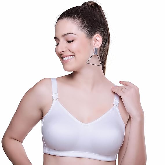 Shop TRYLO Women's Cotton Padded Wire-Free Full Coverage Bra Online